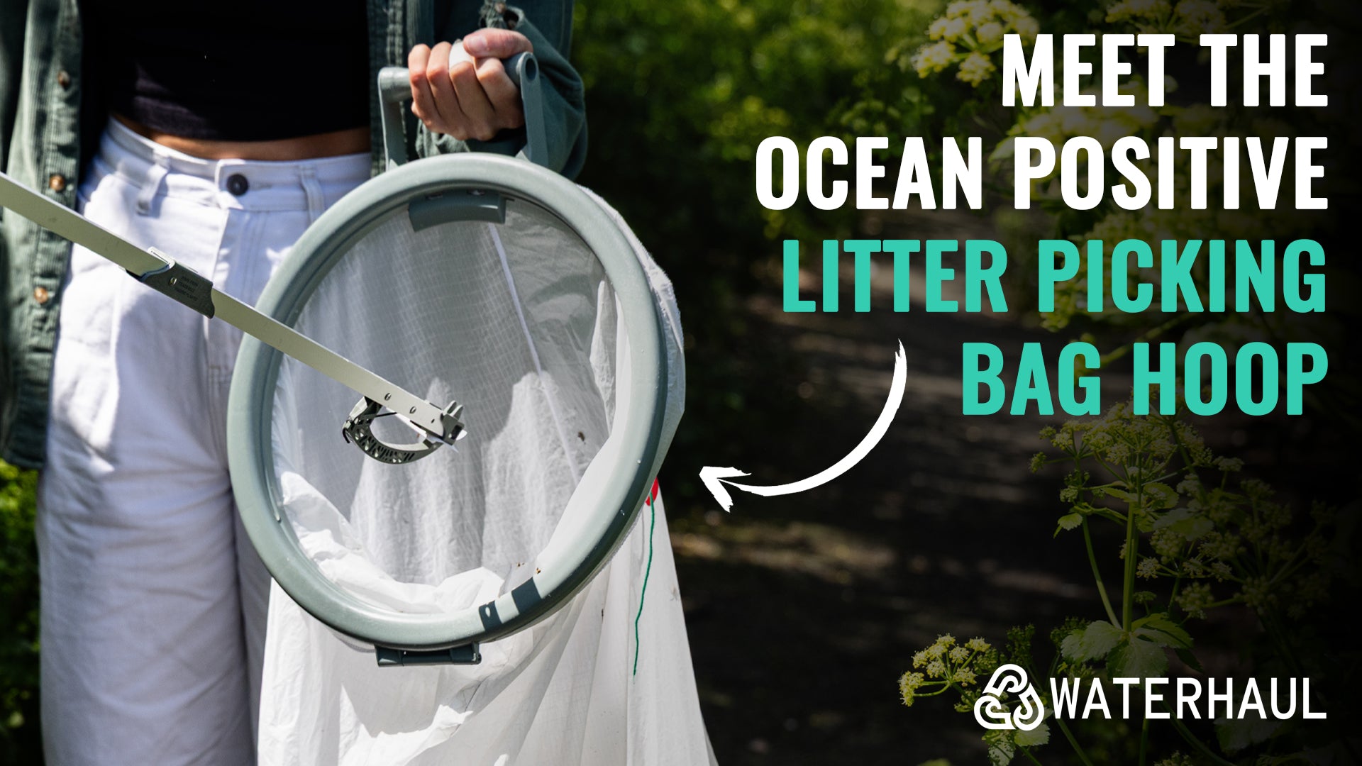 Ocean Positive Recycled Litter Picking Bag Hoop