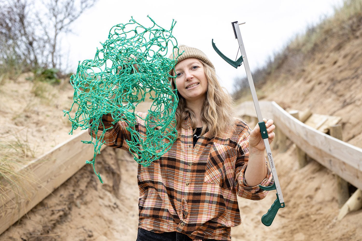 BYCATCH - Recycled Ocean Plastic Folding Litter Picker - Waterhaul