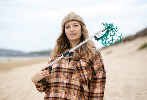 Recycled Ocean Plastic Folding Litter Picker - Waterhaul